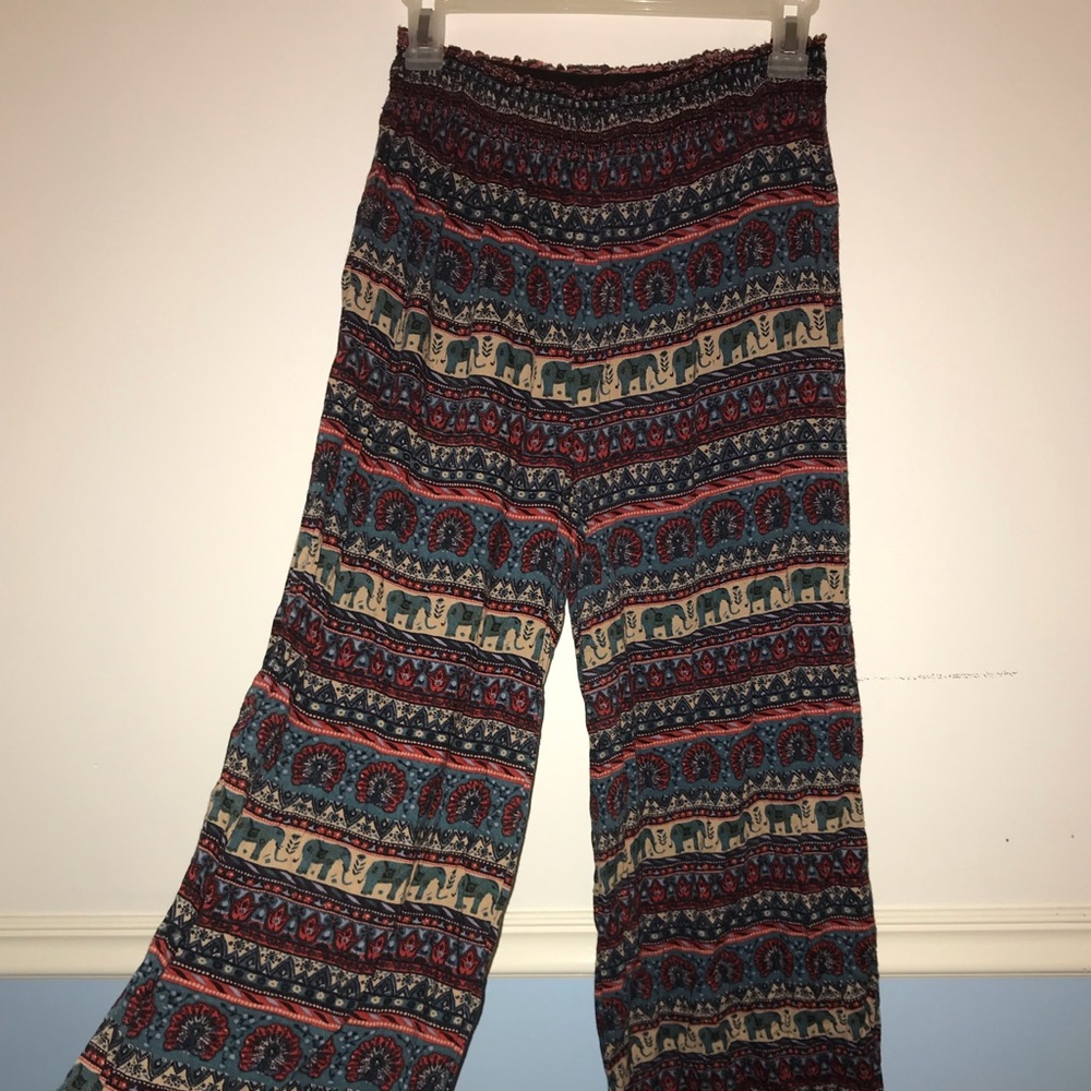 Hippie pants with flared bottom
